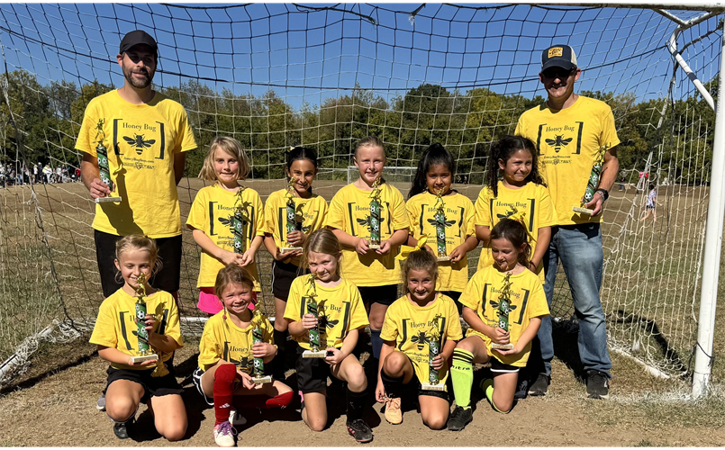 Fall 2025 Girls U9 Champions - Honey Bug Bees